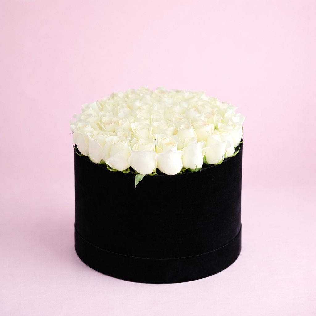 Caja 50 rosas